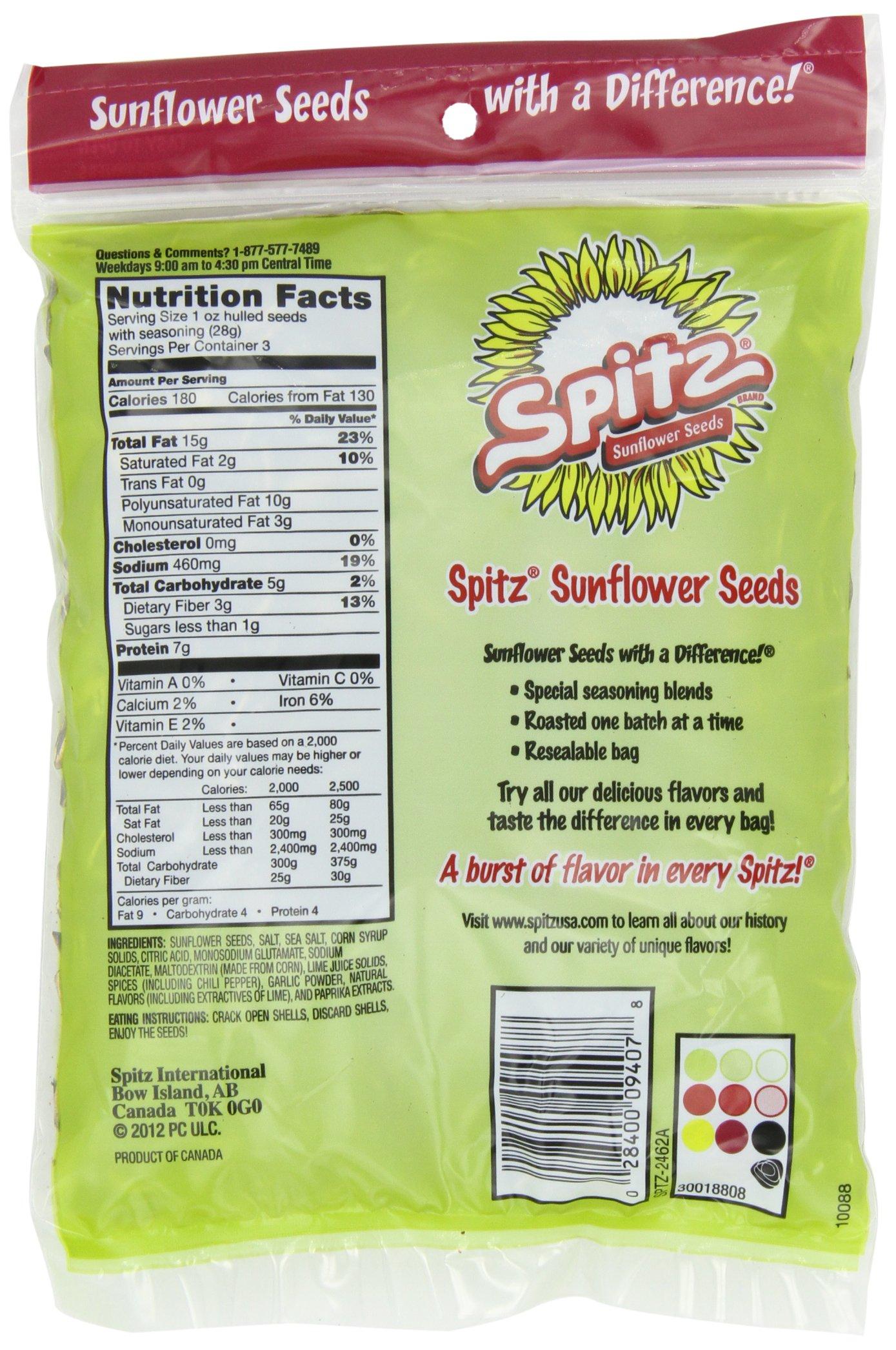 NEW Delicious Spitz Chili Lime Flavored Sunflower Seeds, 6Ounce (Pack