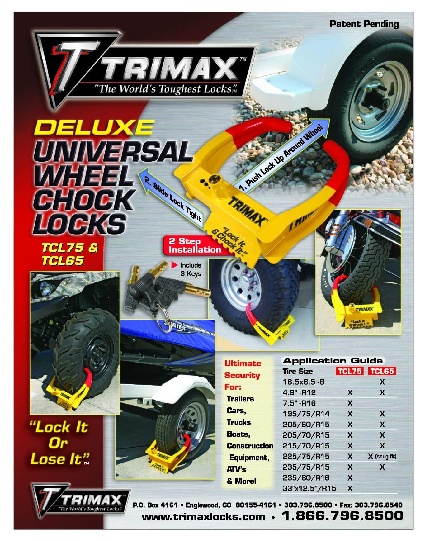 Trimax TCL65 Wheel Chock Lock eBay