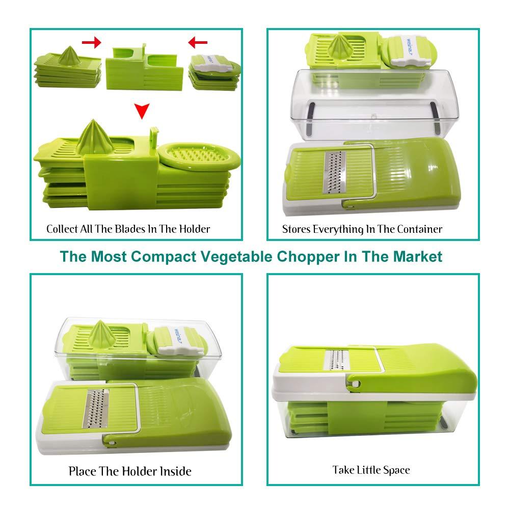 Vegetable Slicer Dicer WEINAS Food Chopper Cuber Cutter, Cheese Grater