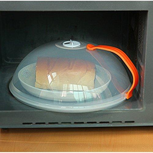 Microwave Plate Cover Oven Food Lid with Removable Handle and