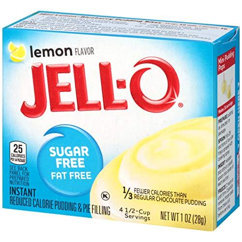 JELLO Lemon Instant Pudding & Pie Filling Mix (1oz Boxes, Pack of 24