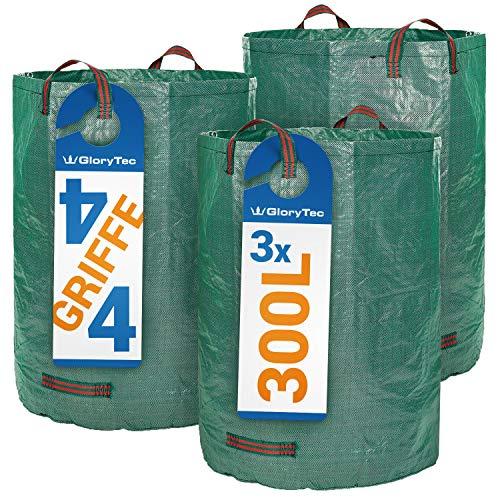 Glorytec 3Pack 80 Gallons Garden Bag Extra Large Reusable Leaf Bags