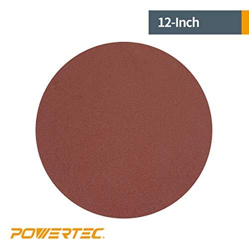 POWERTEC 110390 12Inch PSA 100 Grit Aluminum Oxide Adhesive Sanding