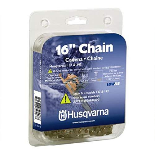 Husqvarna chainsaw chain 16Inch .043 gauge 3/8 pitch low kickback eBay