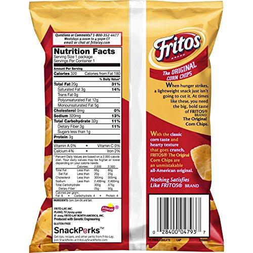 Delicious New Brand Fritos Original Corn Chips, 2 Ounce Gluten and